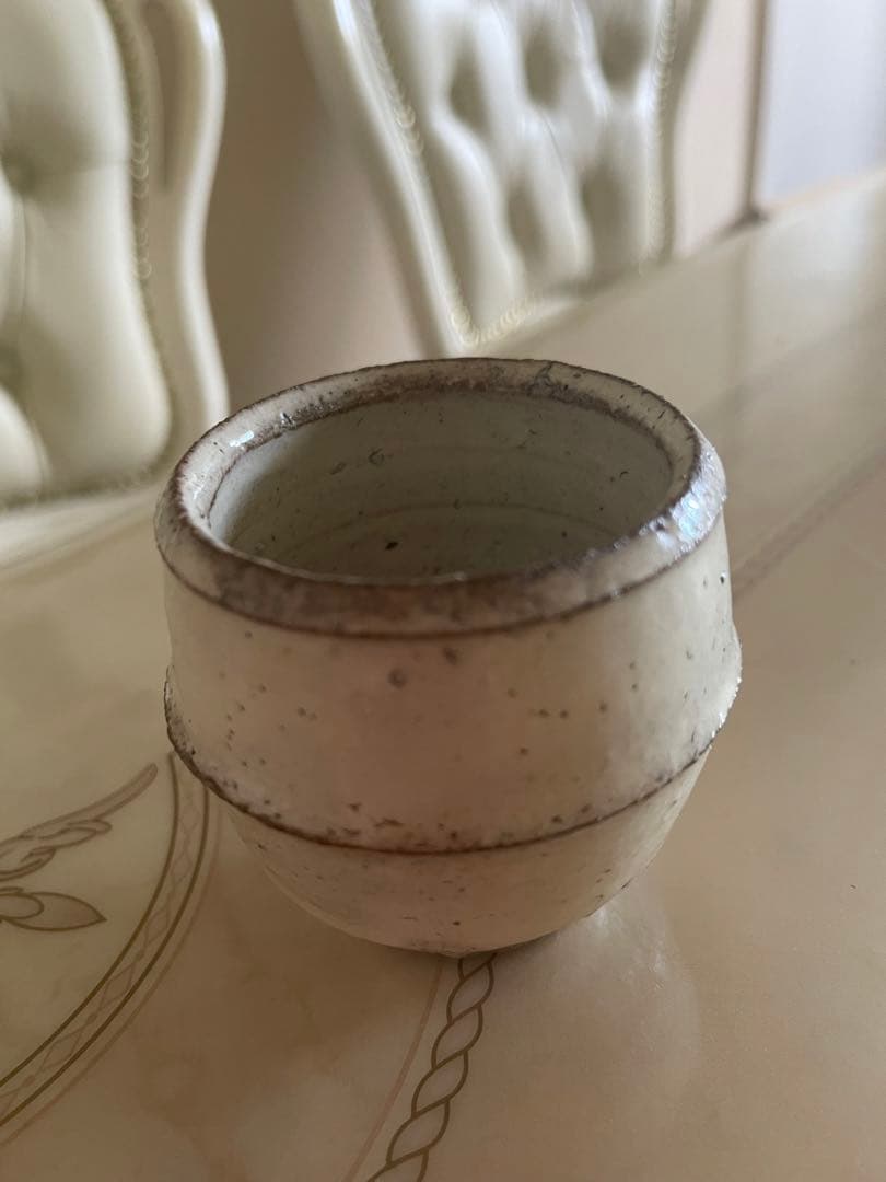 船木研兒　白釉　ぐい呑