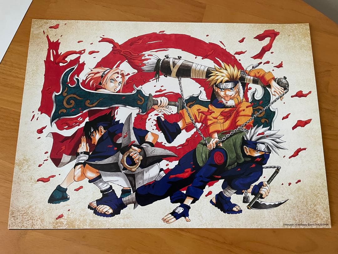 ナルト　イラストポスターコレクション 8枚セット　ジャンプ展　NARUTO