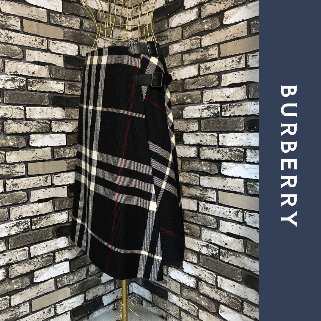 美品✨BURBERRY LONDON バーバリー 巻きスカート ノバチェック