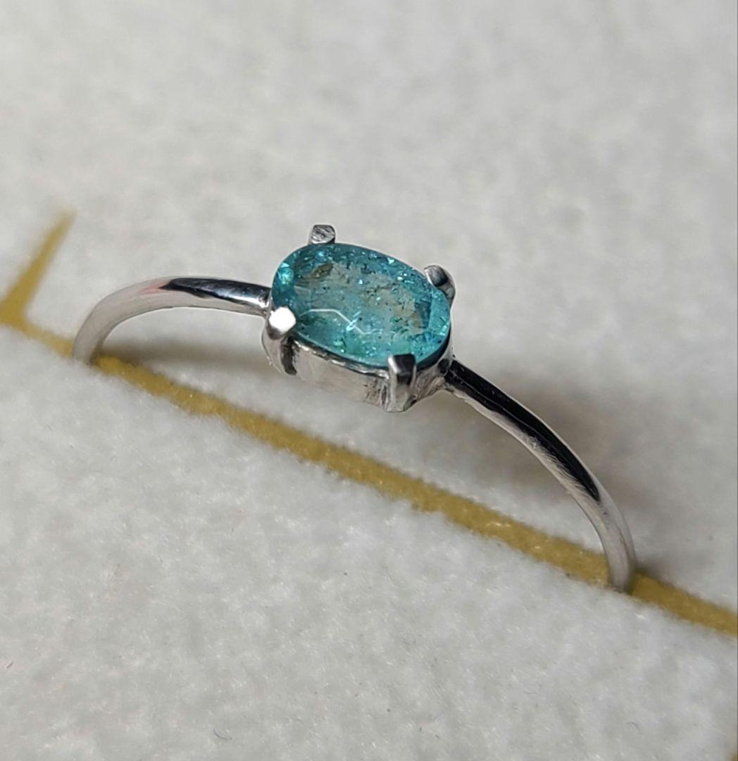 ぱにや★ブラジルバターリャパライバトルマリン★リングオーダー