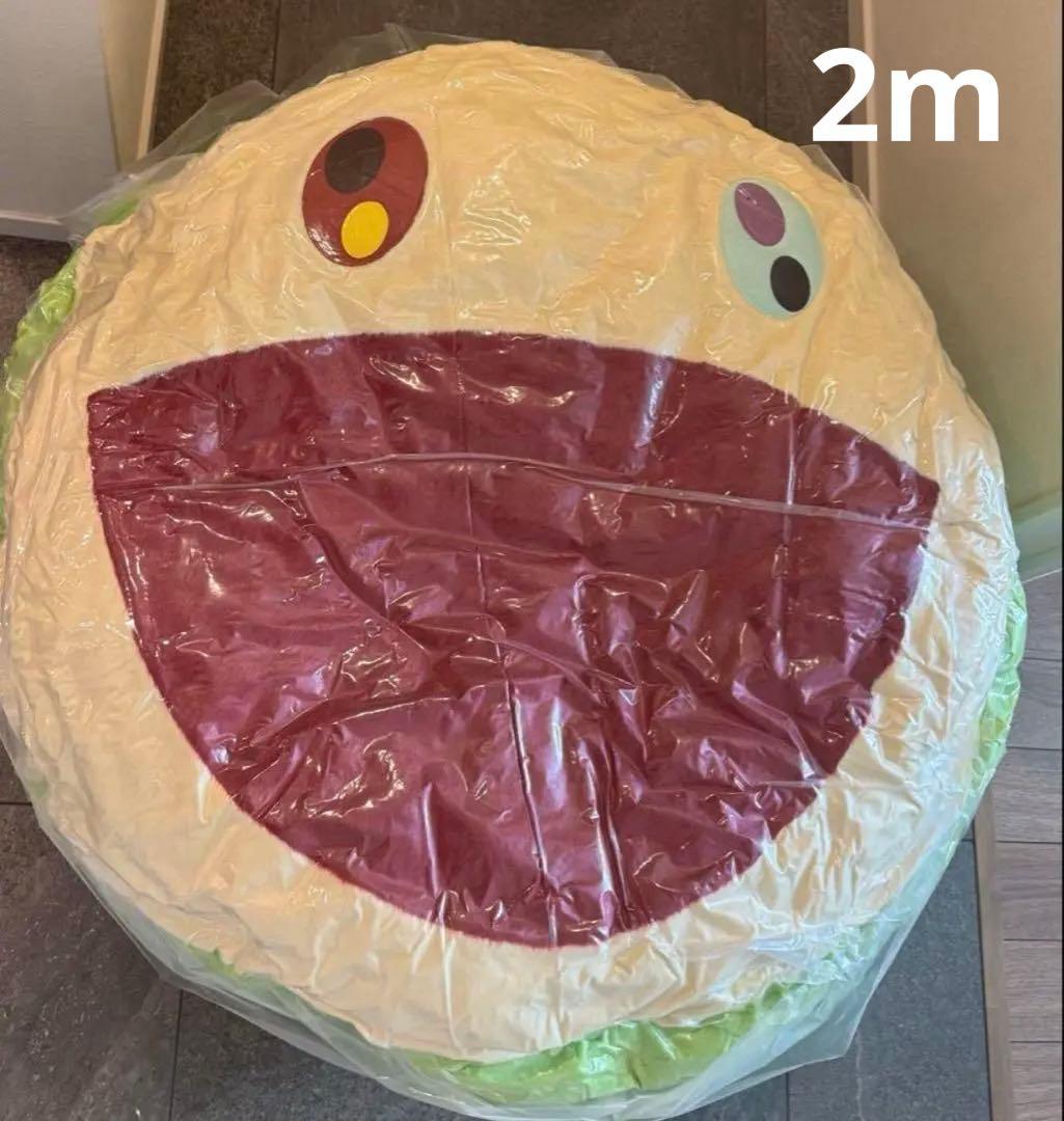 お花クッション ピュアグリーン　特大 2m フラワークッション 村上隆