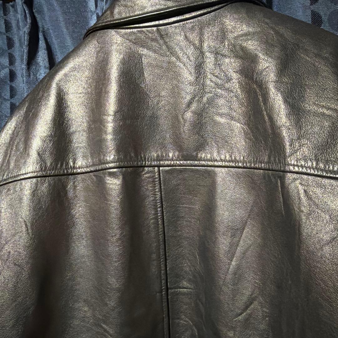 old gap レザージャケット Lサイズ　ブラック