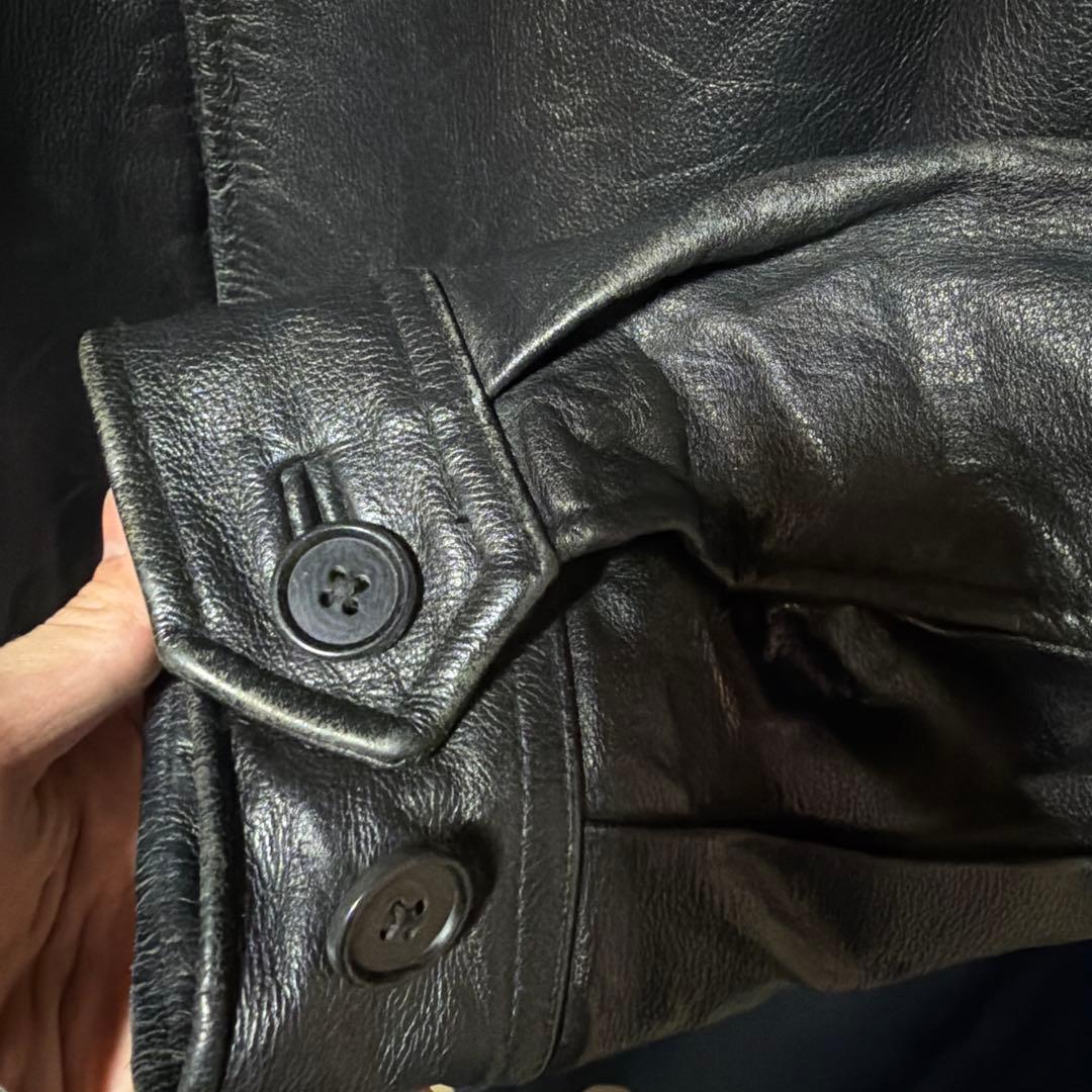 old gap レザージャケット Lサイズ　ブラック