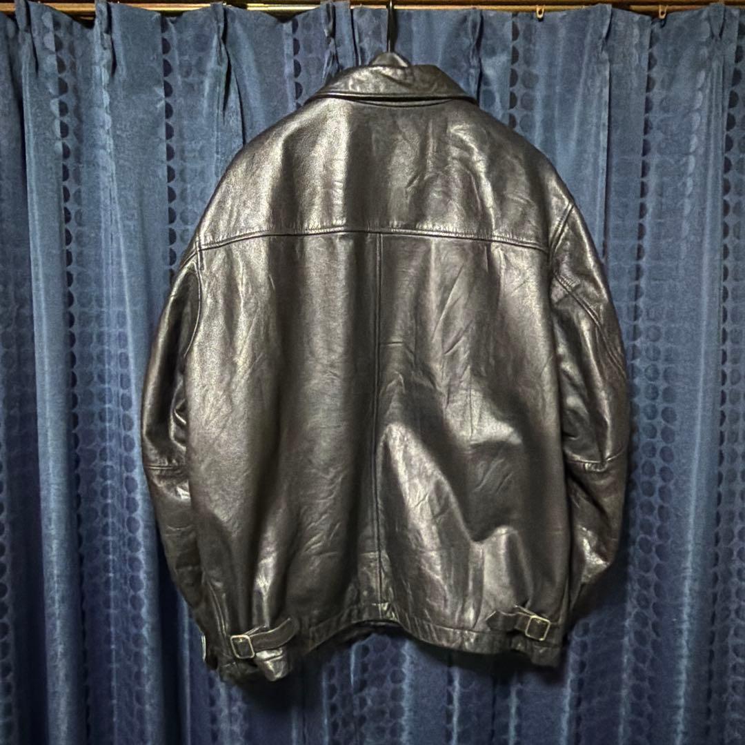 old gap レザージャケット Lサイズ　ブラック