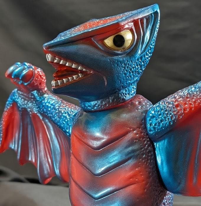 ギャオス（マルサン）電撃怪獣大作戦ソフビフィギュア