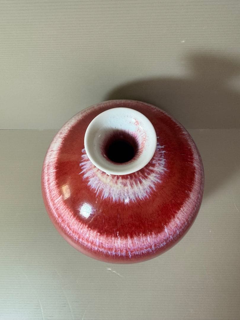 2720 前田泰昭　辰砂　花瓶　壷