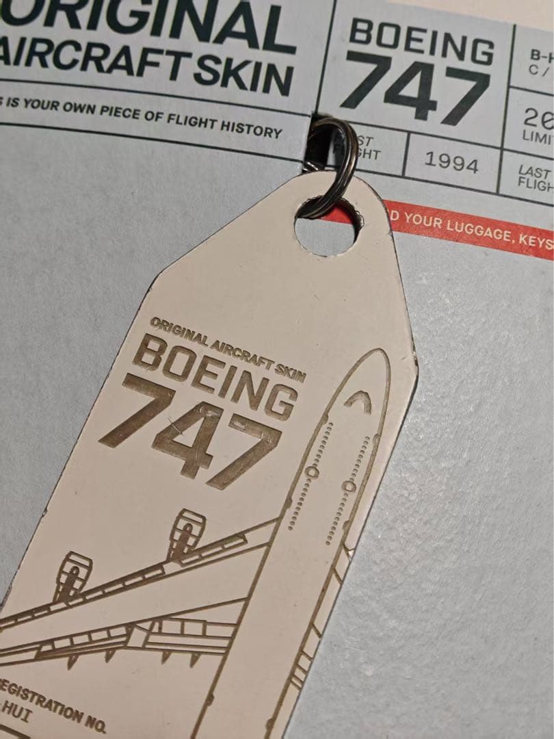 CX B-HUI キャセイパシフィック航空 Aviationtag ホワイト