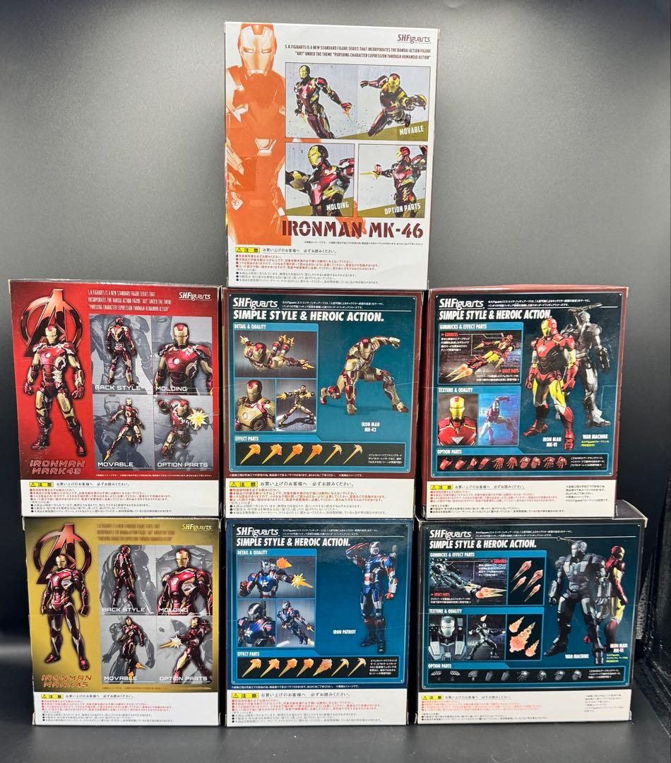 【新品未開封】S.H.Figuartsアイアンマン７点セット【送料込み】