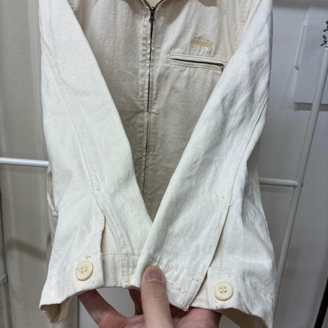 【USA製】 Stussy アイボリー スウィングトップ ジャケット