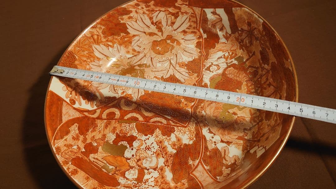 古九谷　九谷焼　赤絵　飯田屋　宮本窯　龍の図　旭山　浅井一毫　１客