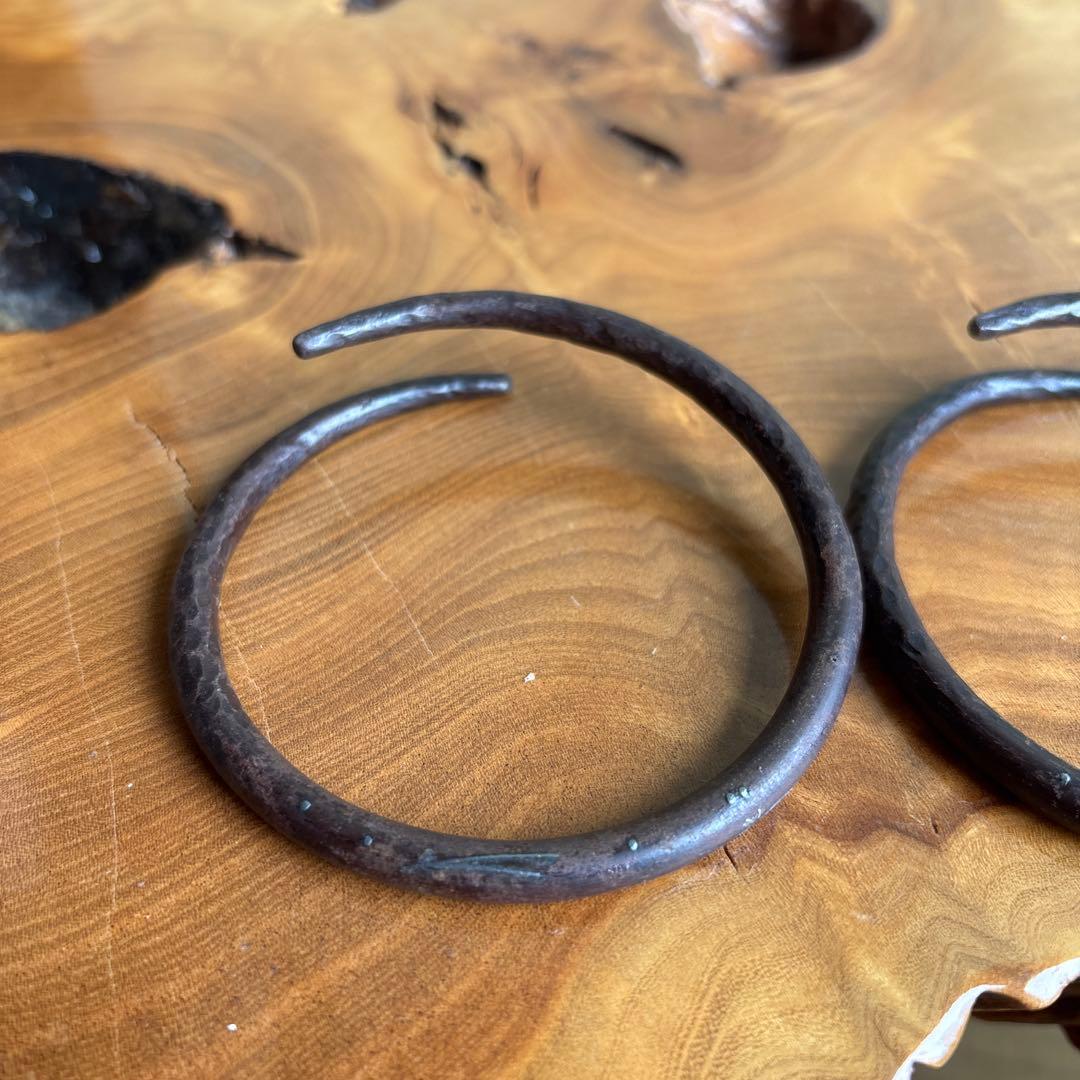 「象嵌入 鉄丸鐶」鉄石目 釜市 4代高木治良兵衛作 茶道具 共箱