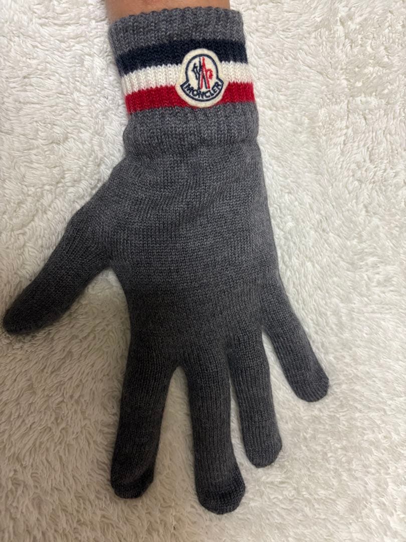 【超美品】モンクレール　メンズ手袋　Lサイズ