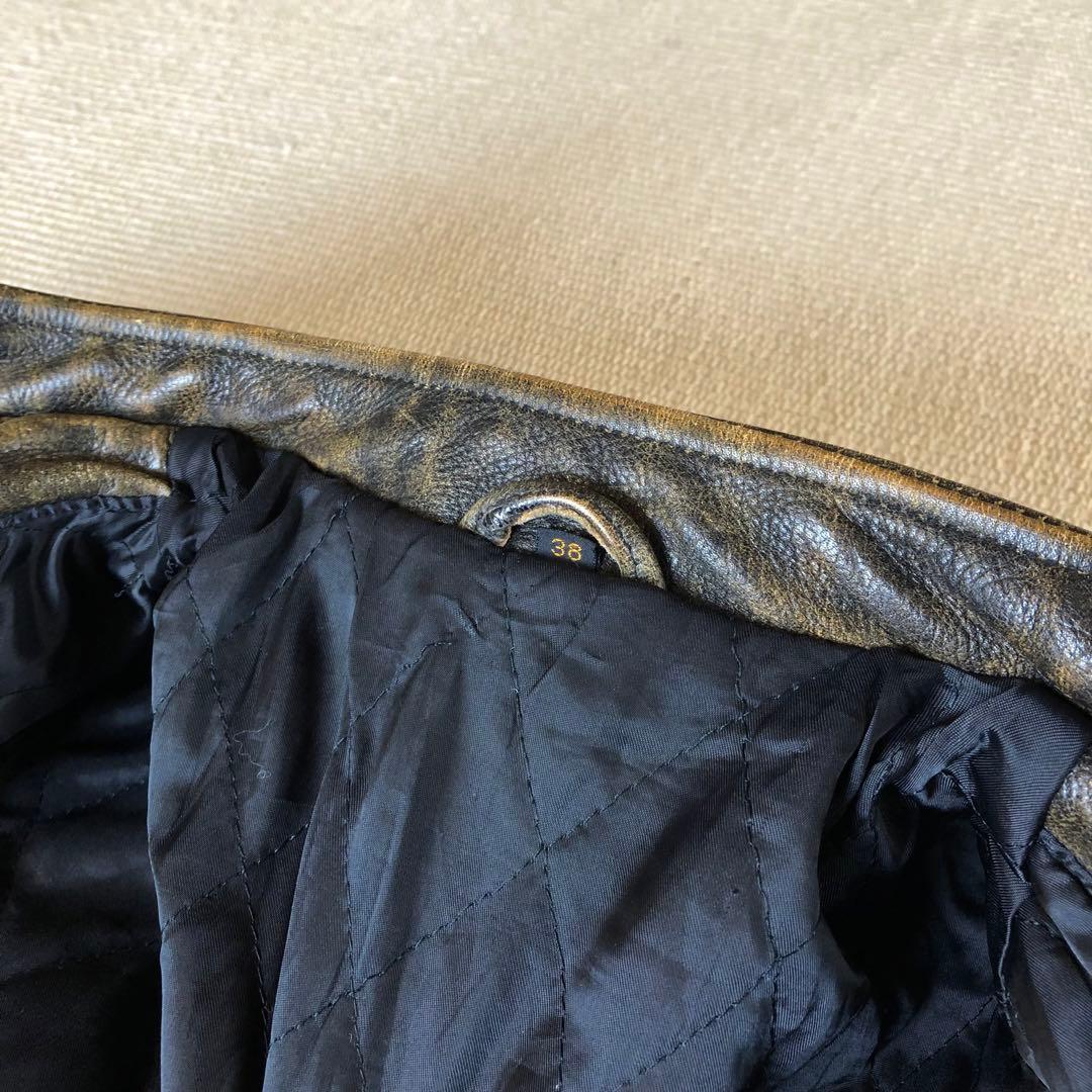 FREEDAM シングルライダースジャケット レザージャケット 牛革