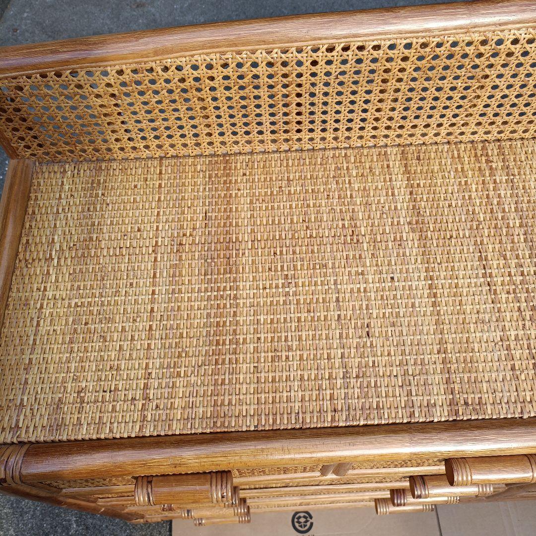 【希少】籐 ラタン チェスト 4段 引き出し10個 アジアン家具 収納タンス
