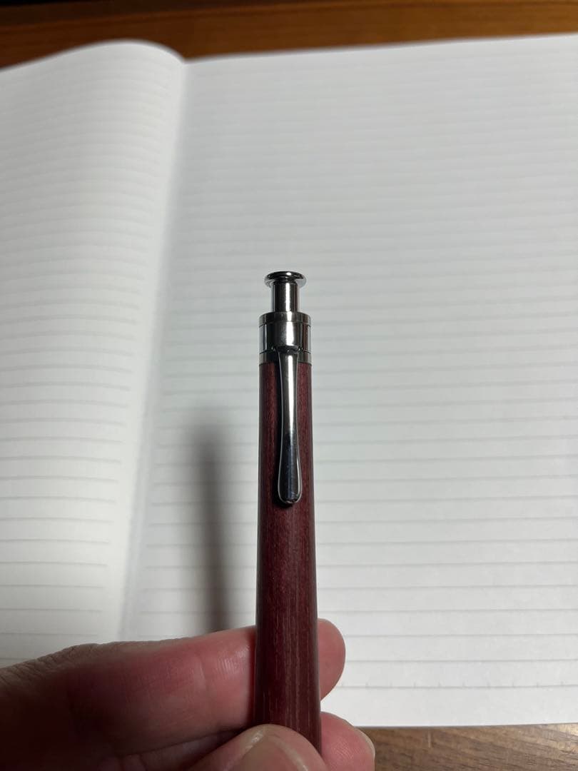 ゆふ　工房楔 パープルハート シャープペンシル 0.5mm 固定式先金つき