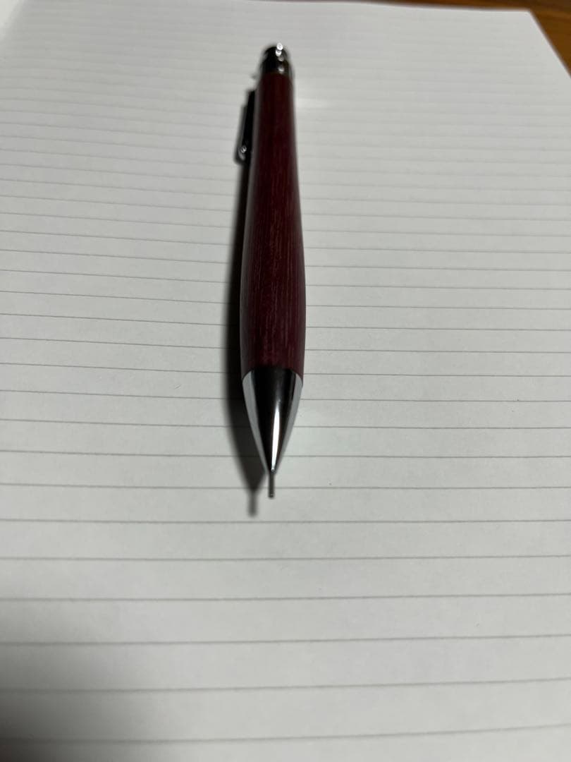 ゆふ　工房楔 パープルハート シャープペンシル 0.5mm 固定式先金つき