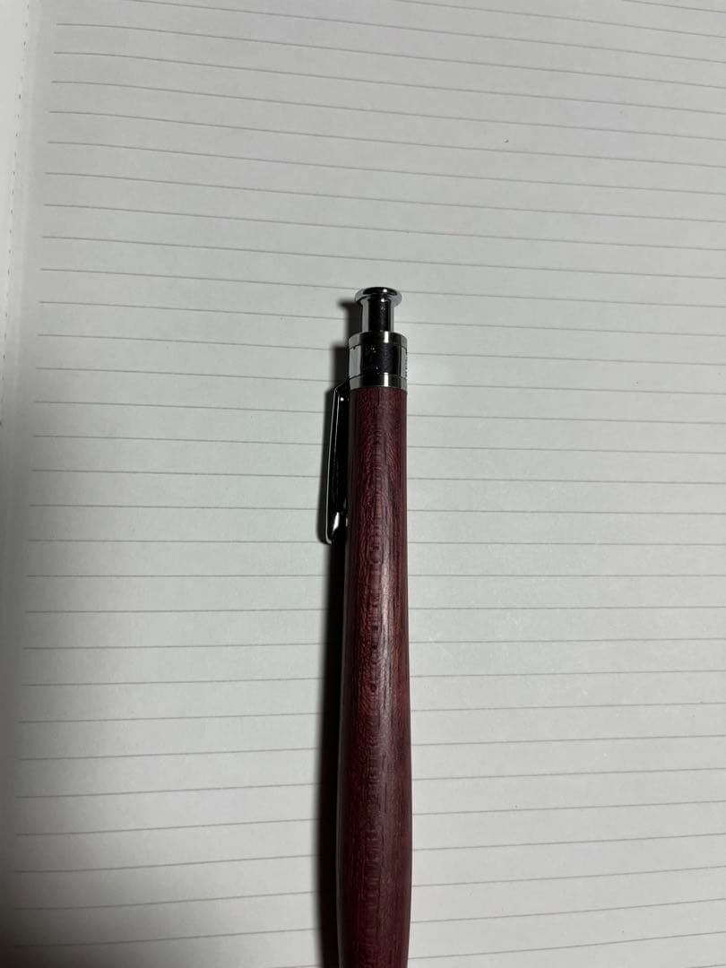 ゆふ　工房楔 パープルハート シャープペンシル 0.5mm 固定式先金つき