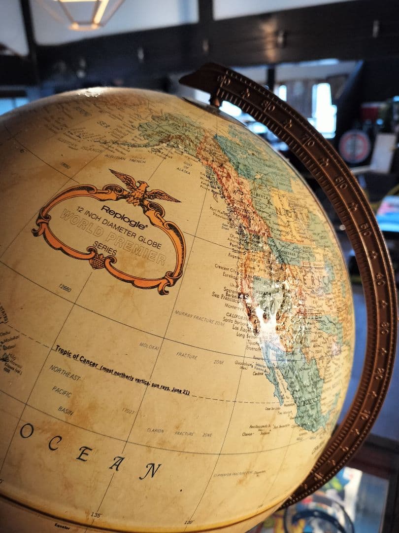 Replogle 地球儀 約30cm 木製スタンド付き