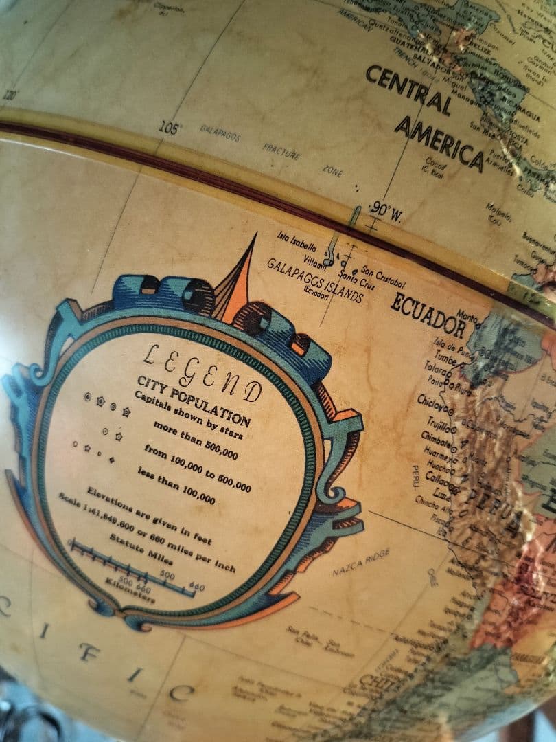 Replogle 地球儀 約30cm 木製スタンド付き