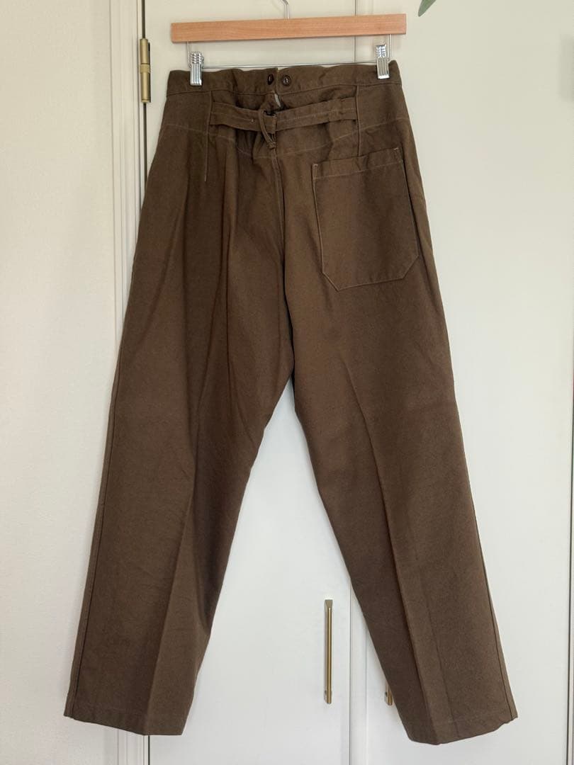 COMOLI コットンシルクオーバーパンツ 1 olive