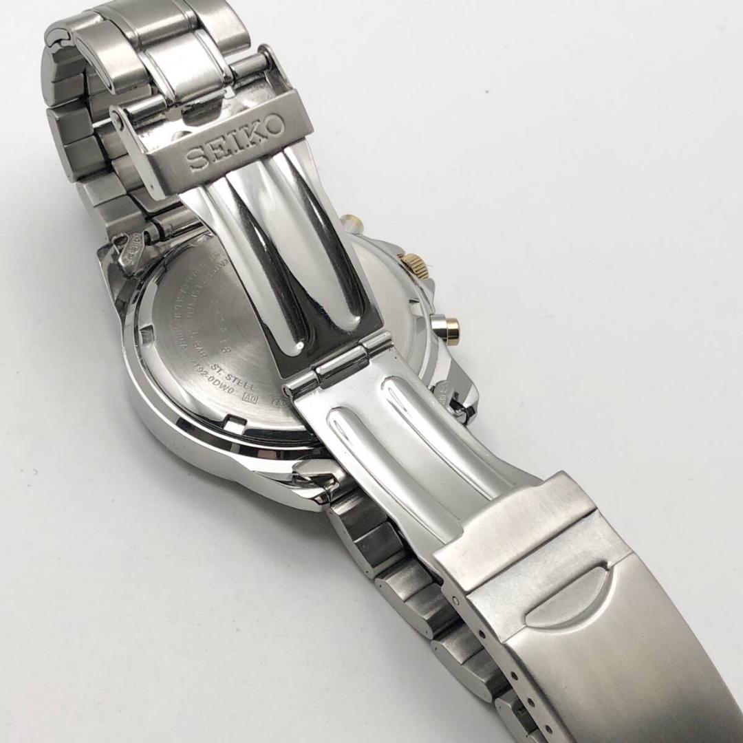 美品・稼働 SEIKO セイコー 7T92-0DW0 クロノグラフ 腕時計