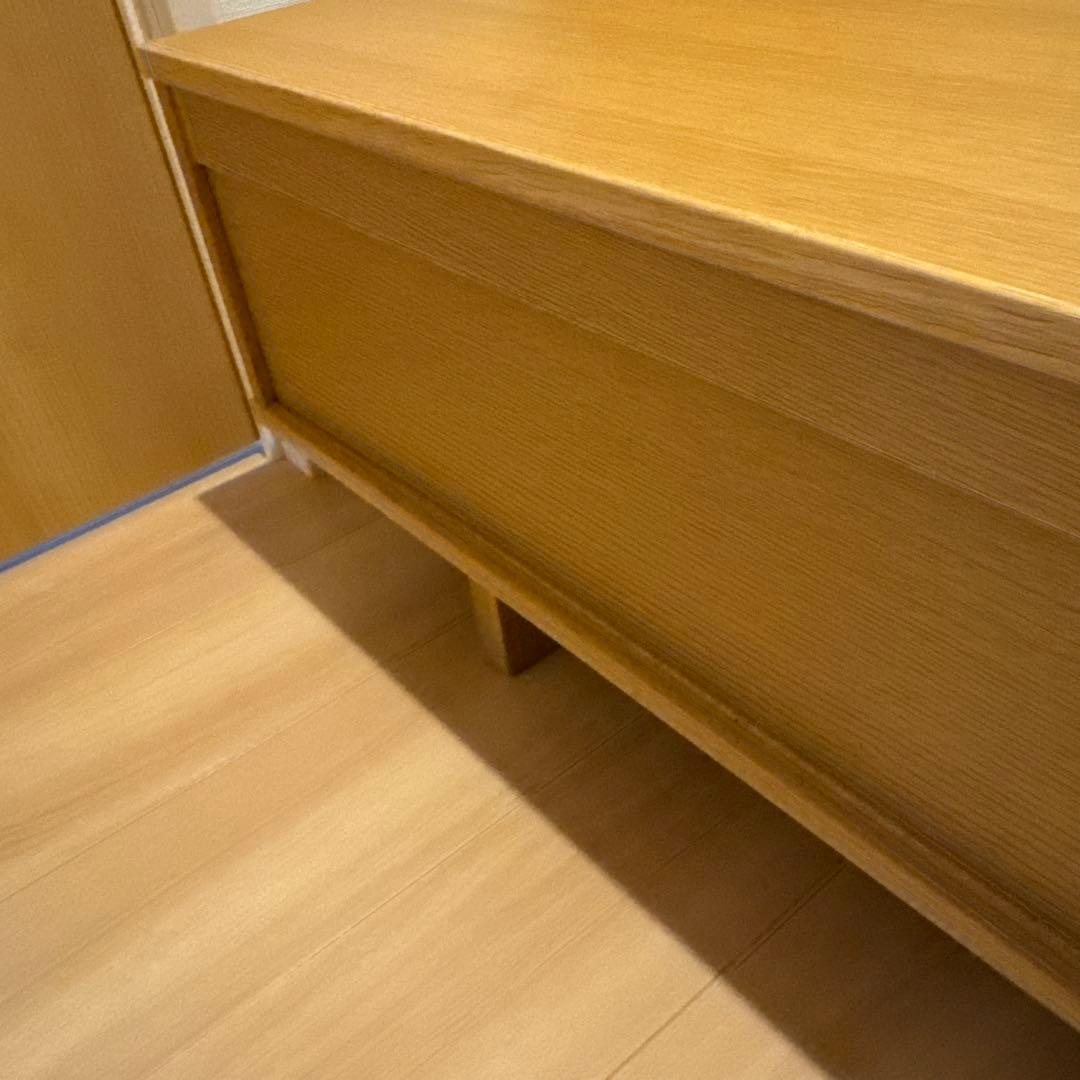 無印良品 オーク材 ＡＶラック テレビボード 薄型 150cm【廃盤品】