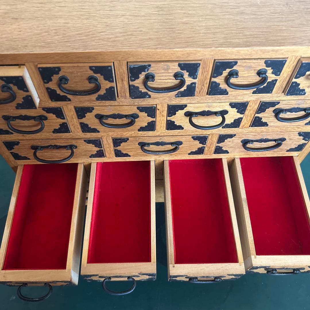 箪笥 薬箱　木製タンス 希少品　収納