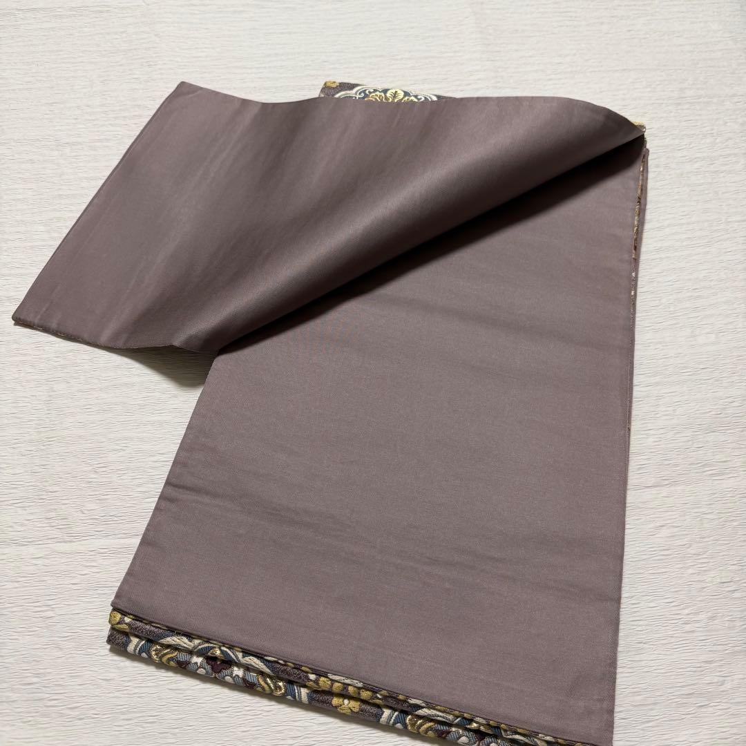 D115＋　m-40 華文 六通 唐織 袋帯 正絹