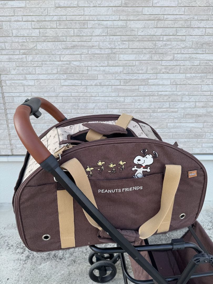 ペットパラダイス ペットカート スヌーピー ブラウン