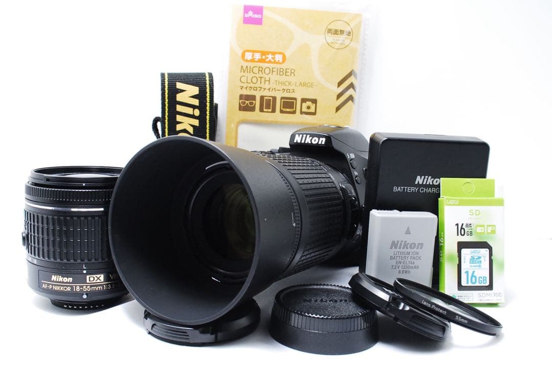 極美品】WiFi搭載 スマホ転送◎ Nikon D5600 ダブルレンズ 初心者