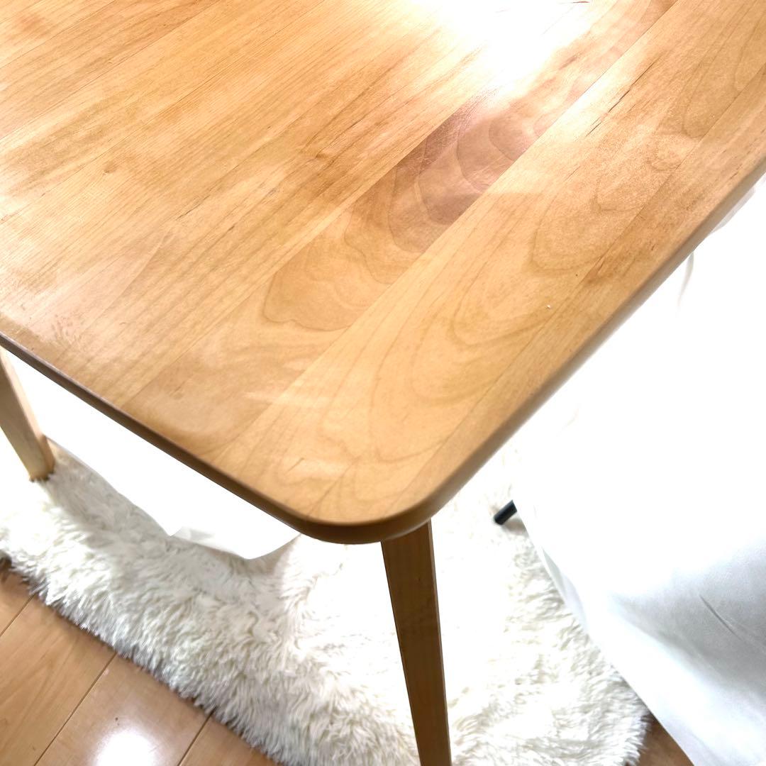 波乗人　無印良品　ダイニングテーブル 天然木　無垢材　テーブルのみ