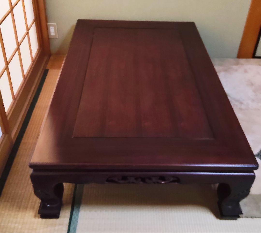 紫檀　座卓　 130×85×34 cm