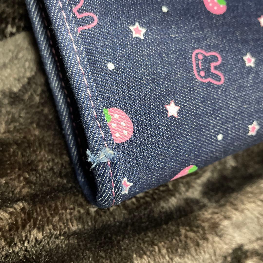 メリング　デニム　イチゴ　バインダー　MERING シール帳