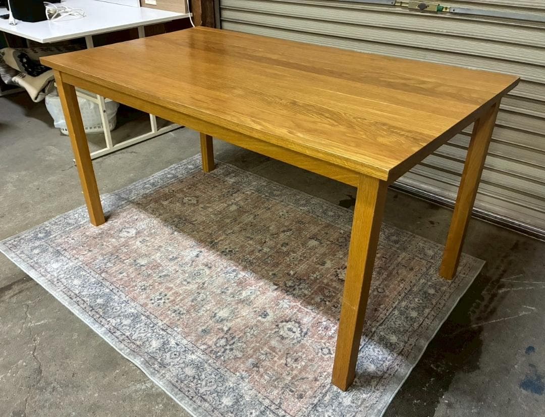 廃盤品 無印良品 無垢材テーブル・オーク材・幅140cm 分解済み