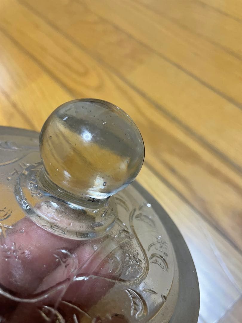 透明ガラス蓋付きウランガラス