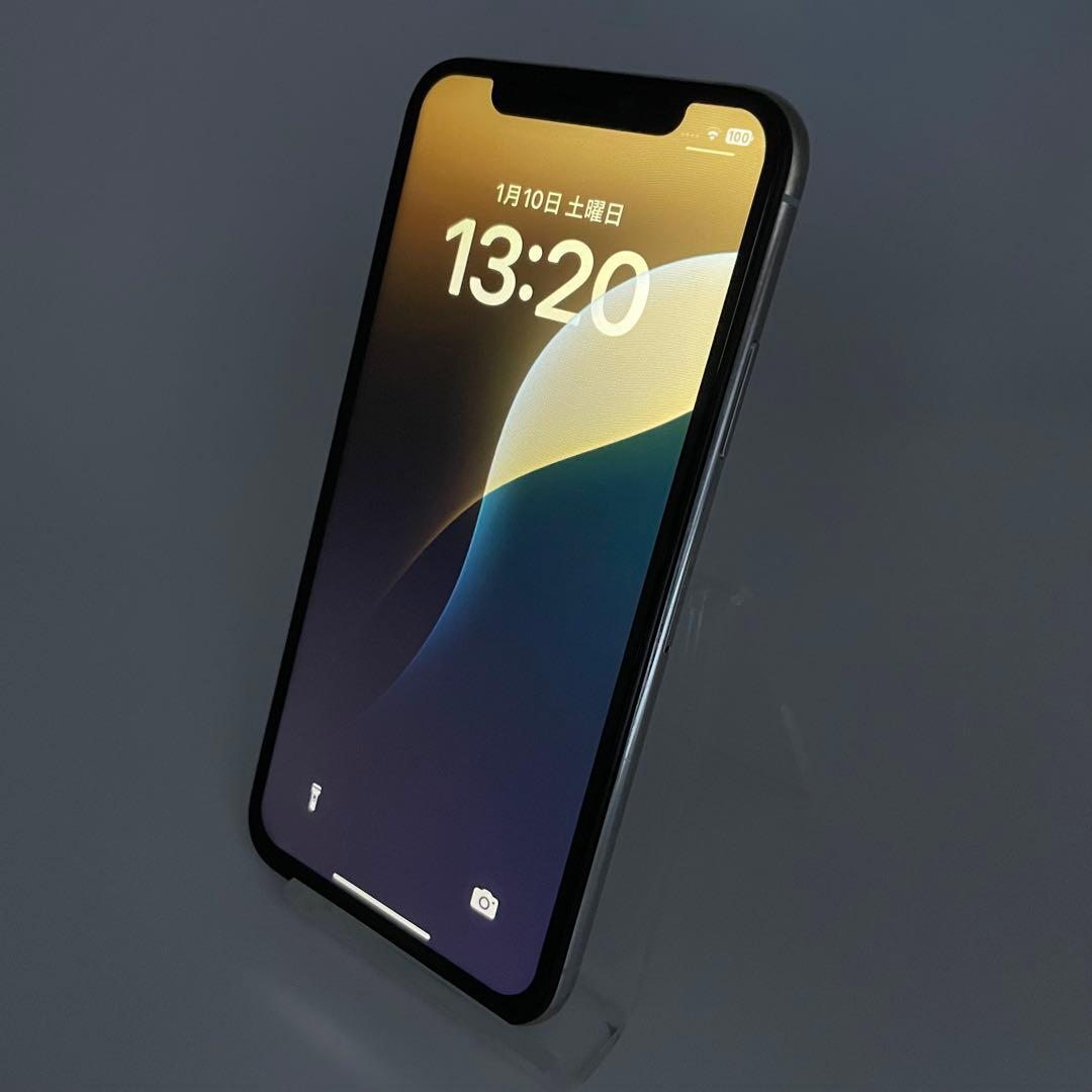 iPhone XS 256GB ブラック ケース付き バッテリー最大容量100%