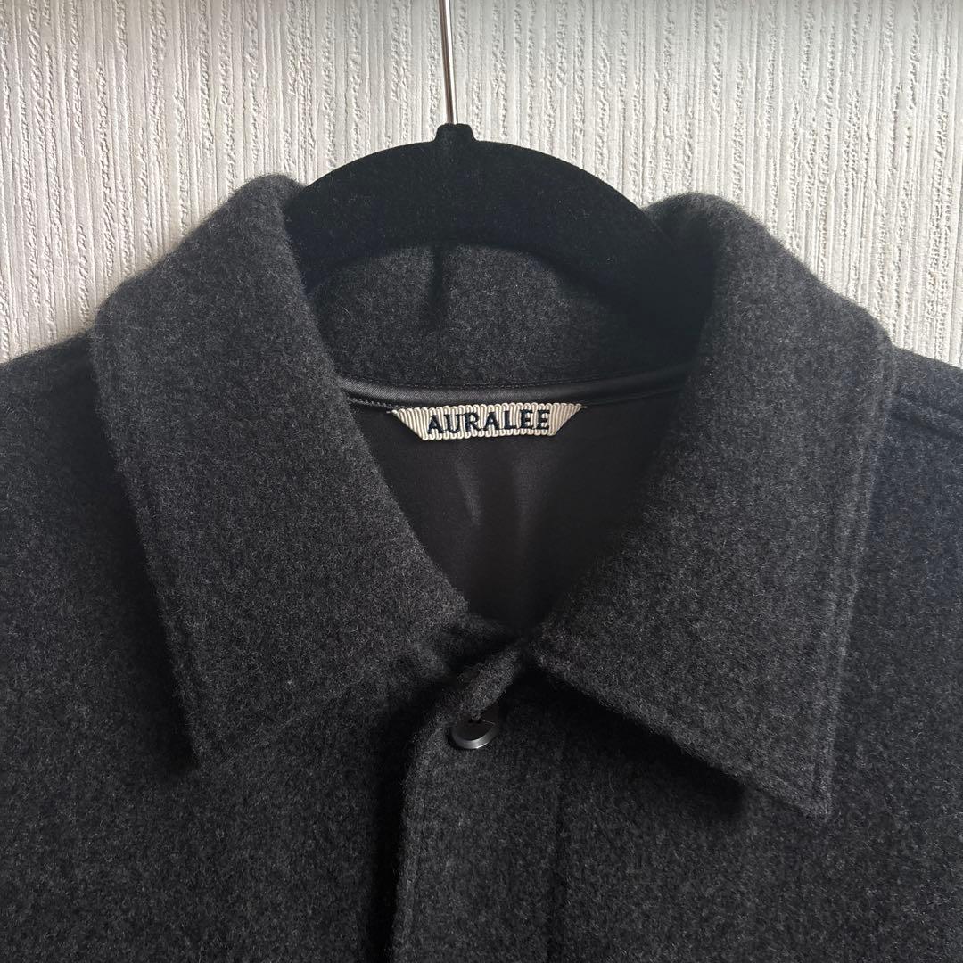 美品 オーラリー AURALEE カシミヤジャケット ウールジャケット