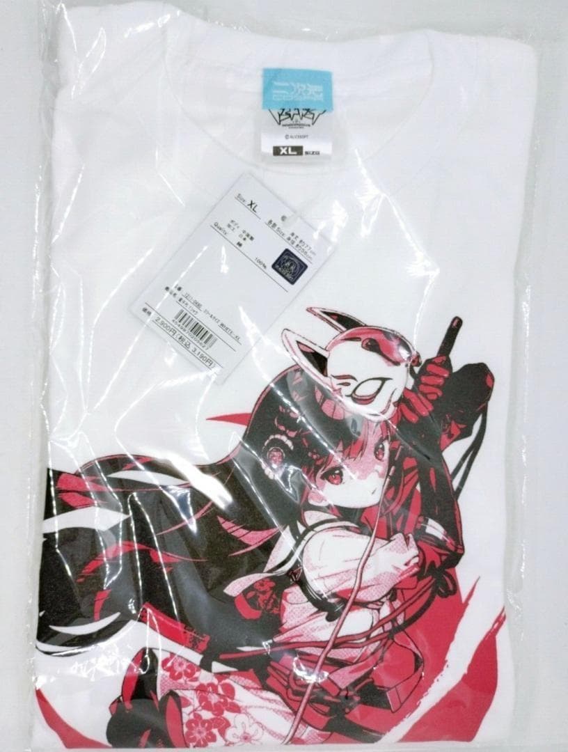 菊千代 Tシャツ ／ 白　WHITE ／ XL　ドーナドーナ　アリスソフト