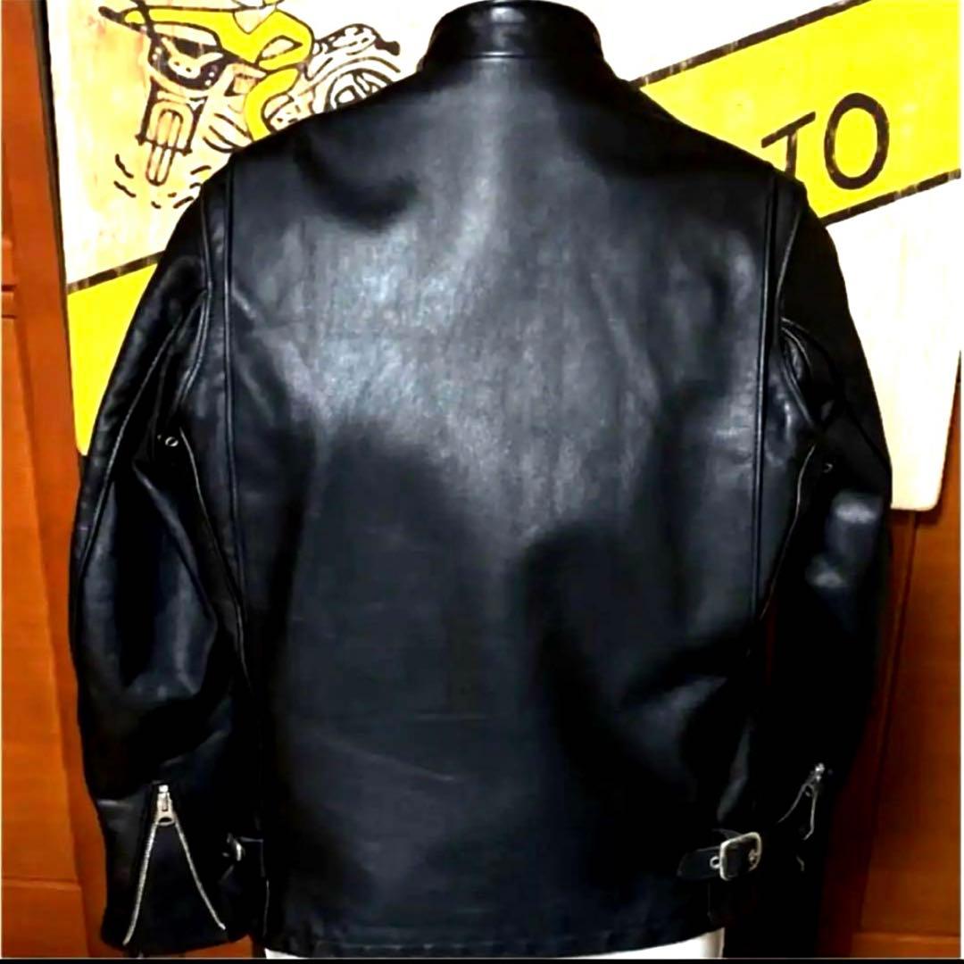 美品‼️新型schott641 36インチ　シングルライダース　インナーボア付