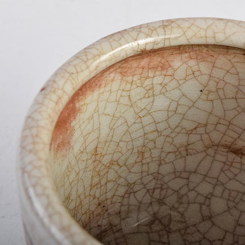 茶道具　野々村仁清作　色絵金彩　銀火屋約18g　香炉　時代箱　M　R9105