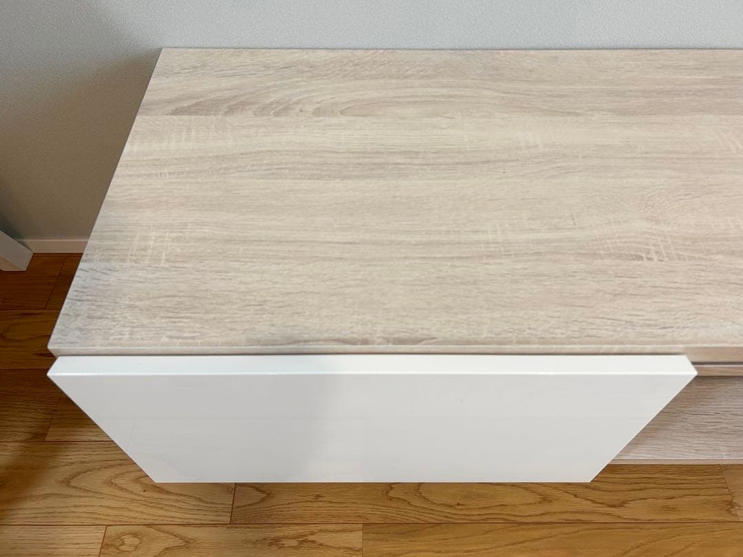 テレビ台 ローボード HELM(ヘルム) 幅148 引き出し付き 白