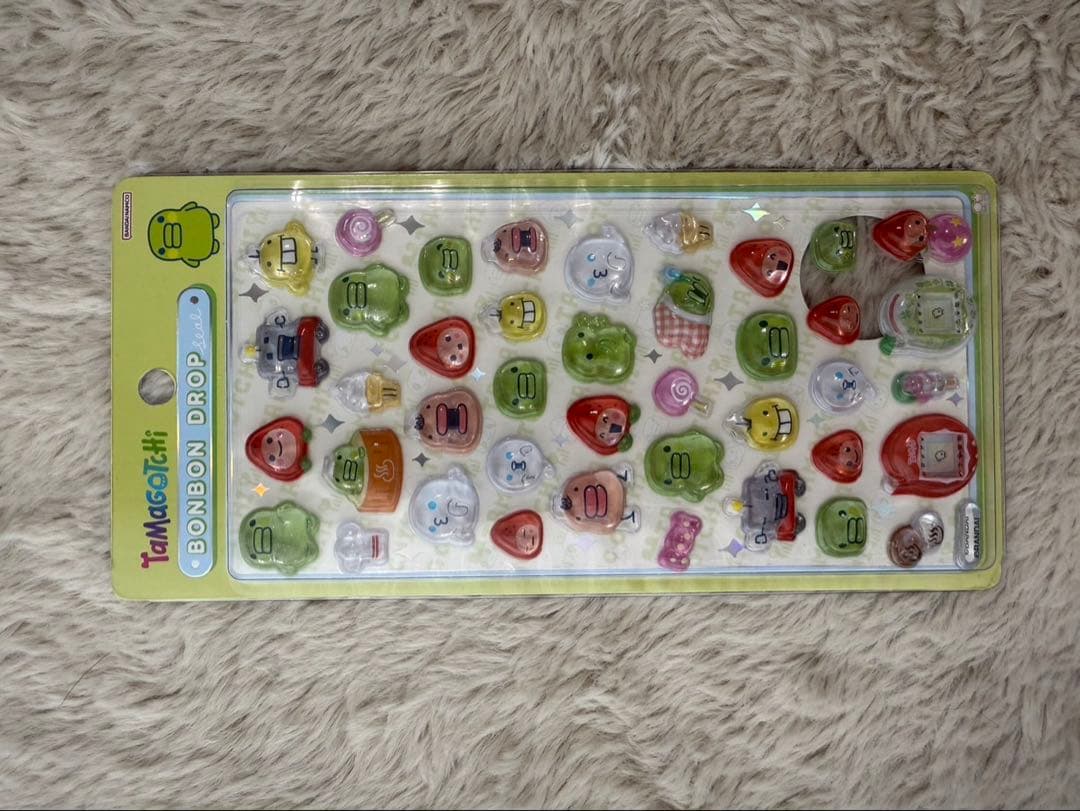 たまごっち ボンボンドロップ4枚＋ブロックタイルシール＋たまごっちガチャまるっち