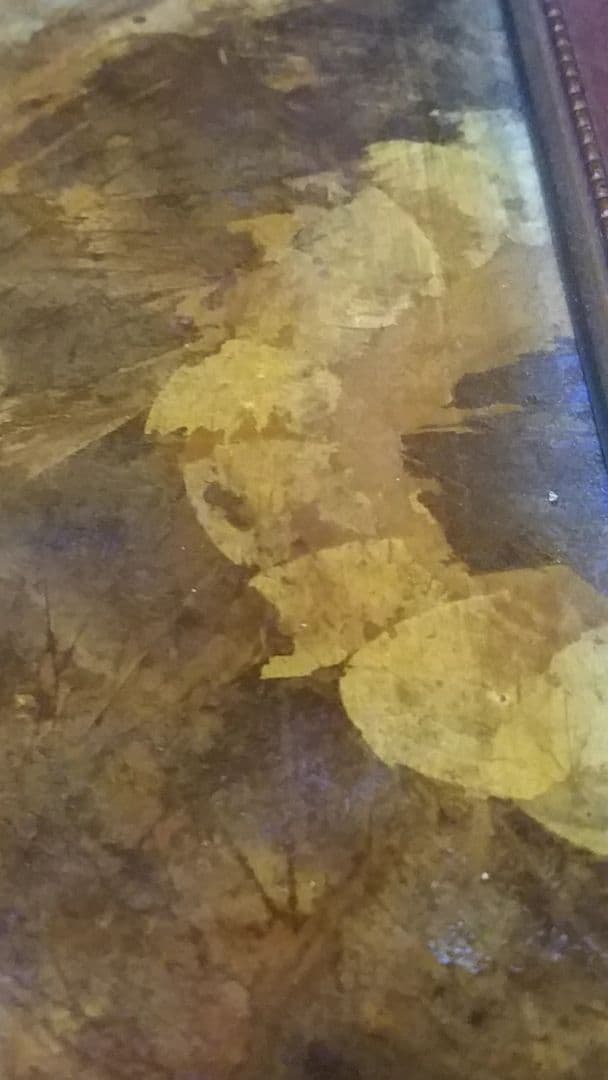 骨董品　絵画　1点物　1892年　ポーランド画家　メホッフェル