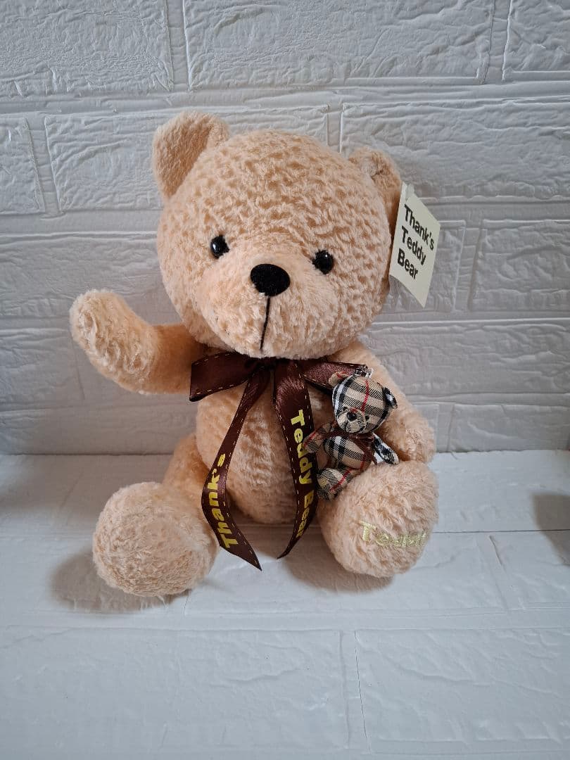 Thank's Teddy Bearぬいぐるみと小さいBear付き　くま　クマ
