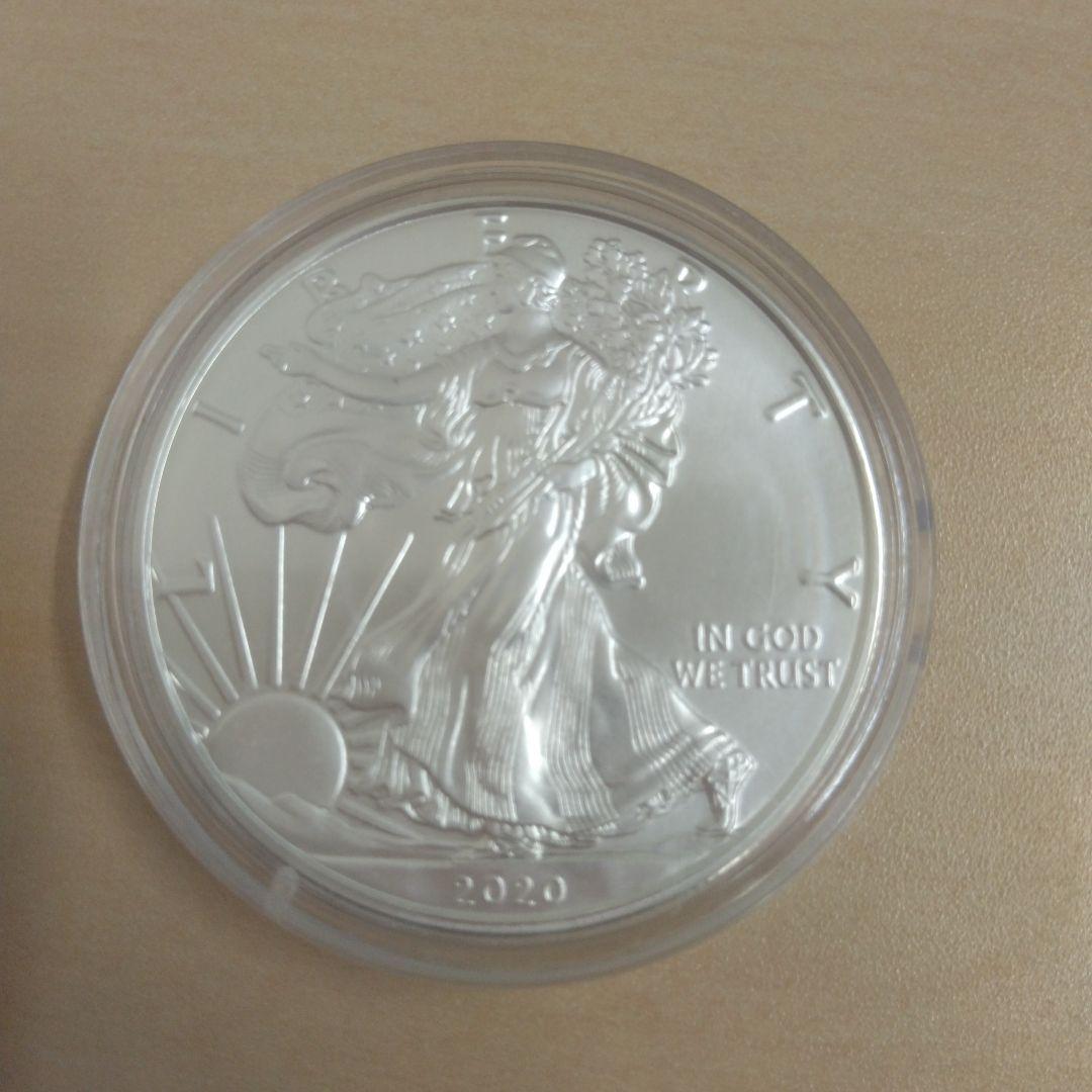 未使用カプセル付き2020 アメリカン・イーグル 銀貨 1ドル