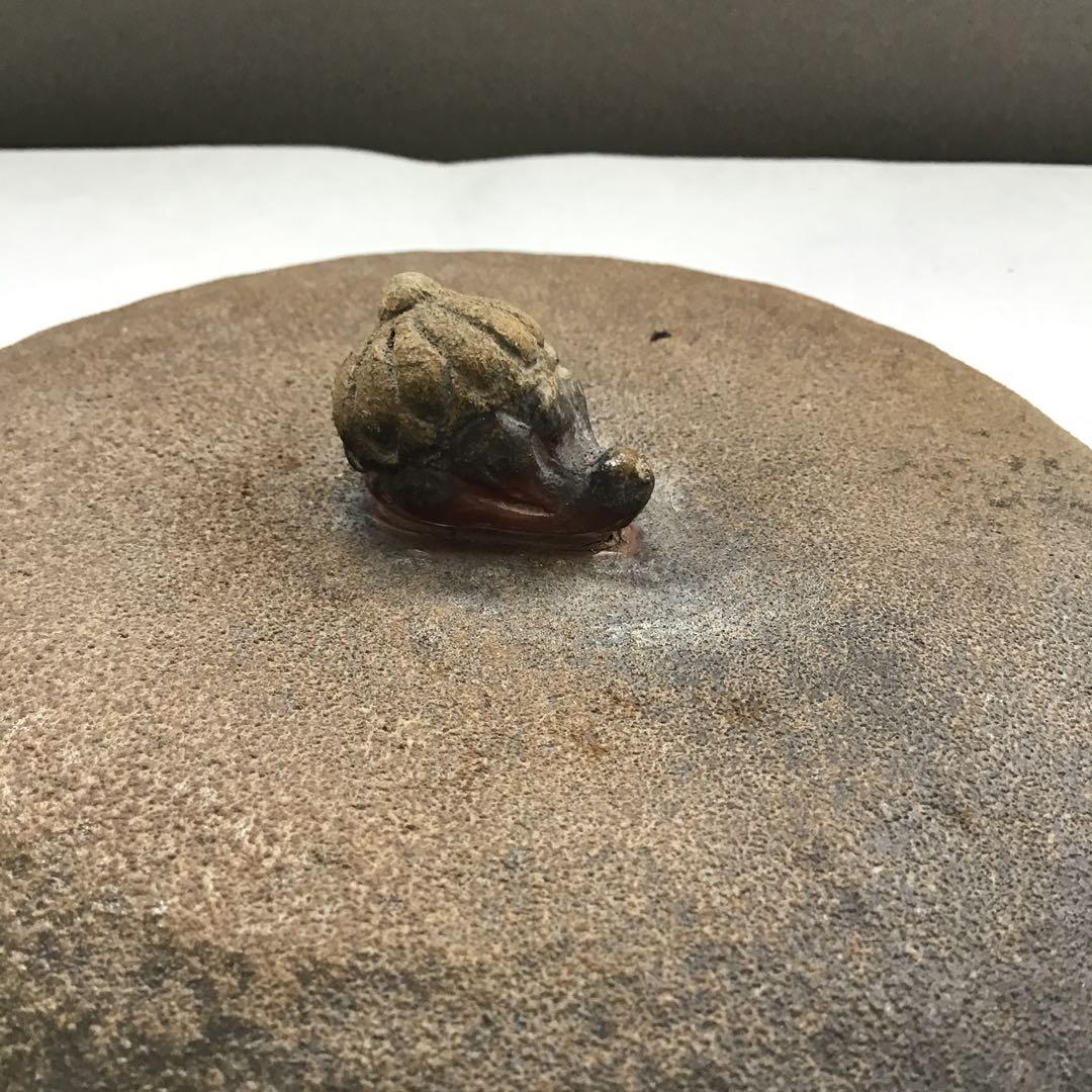 茶道具　備前焼　煎茶　湯さまし急須　窯元五郎辺衛造　栞　紙箱　S34MS