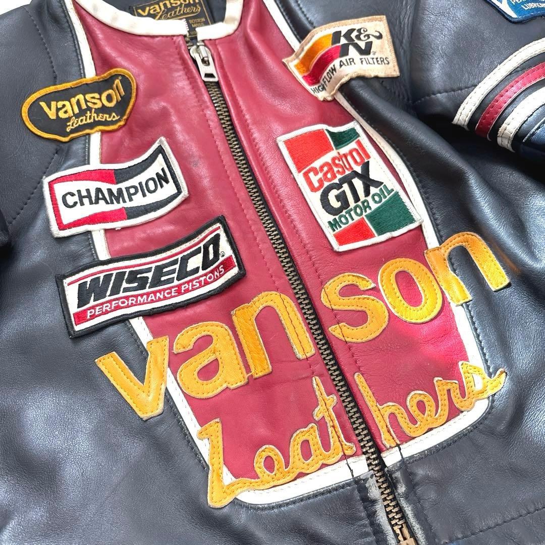 VANSON バンソン ワンスター レザージャケット 38