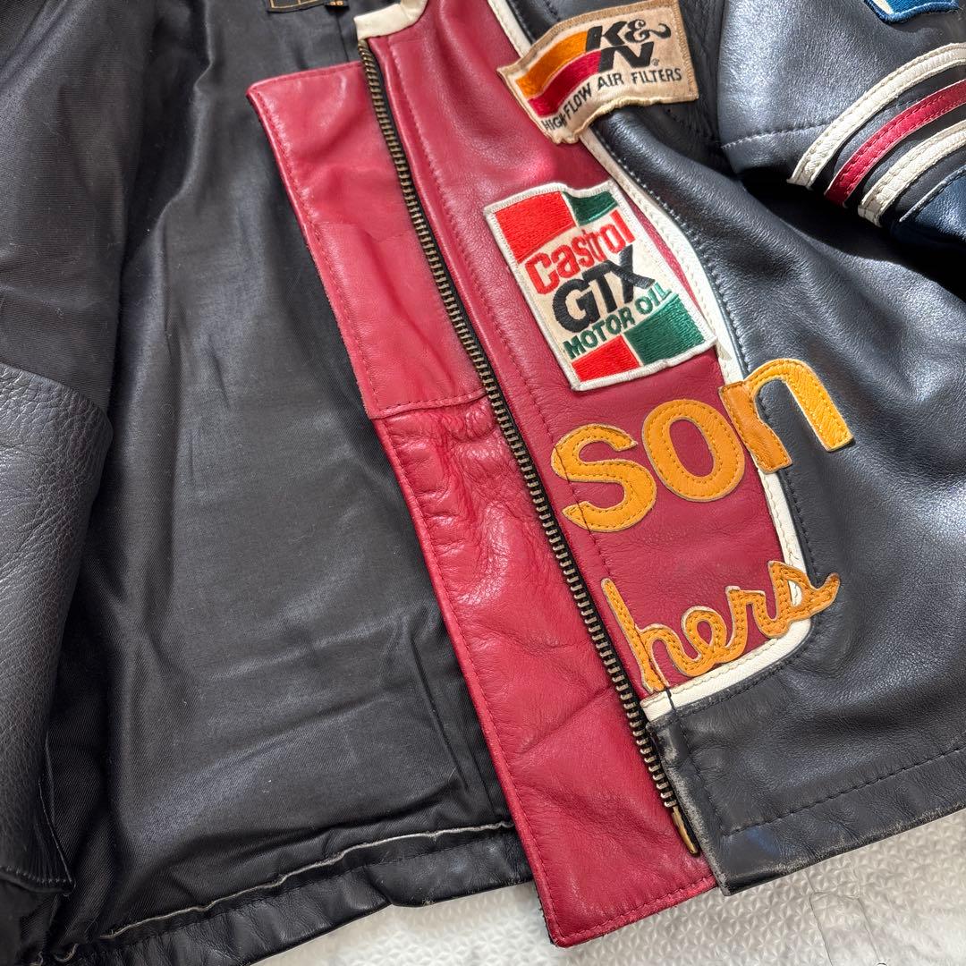 VANSON バンソン ワンスター レザージャケット 38