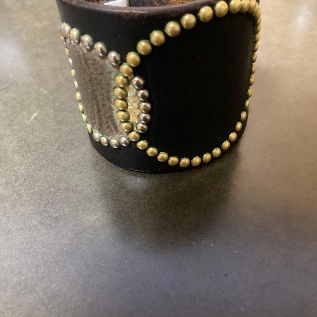 WOLF'S HEAD レザー ブレスレット　キムタク 70mm