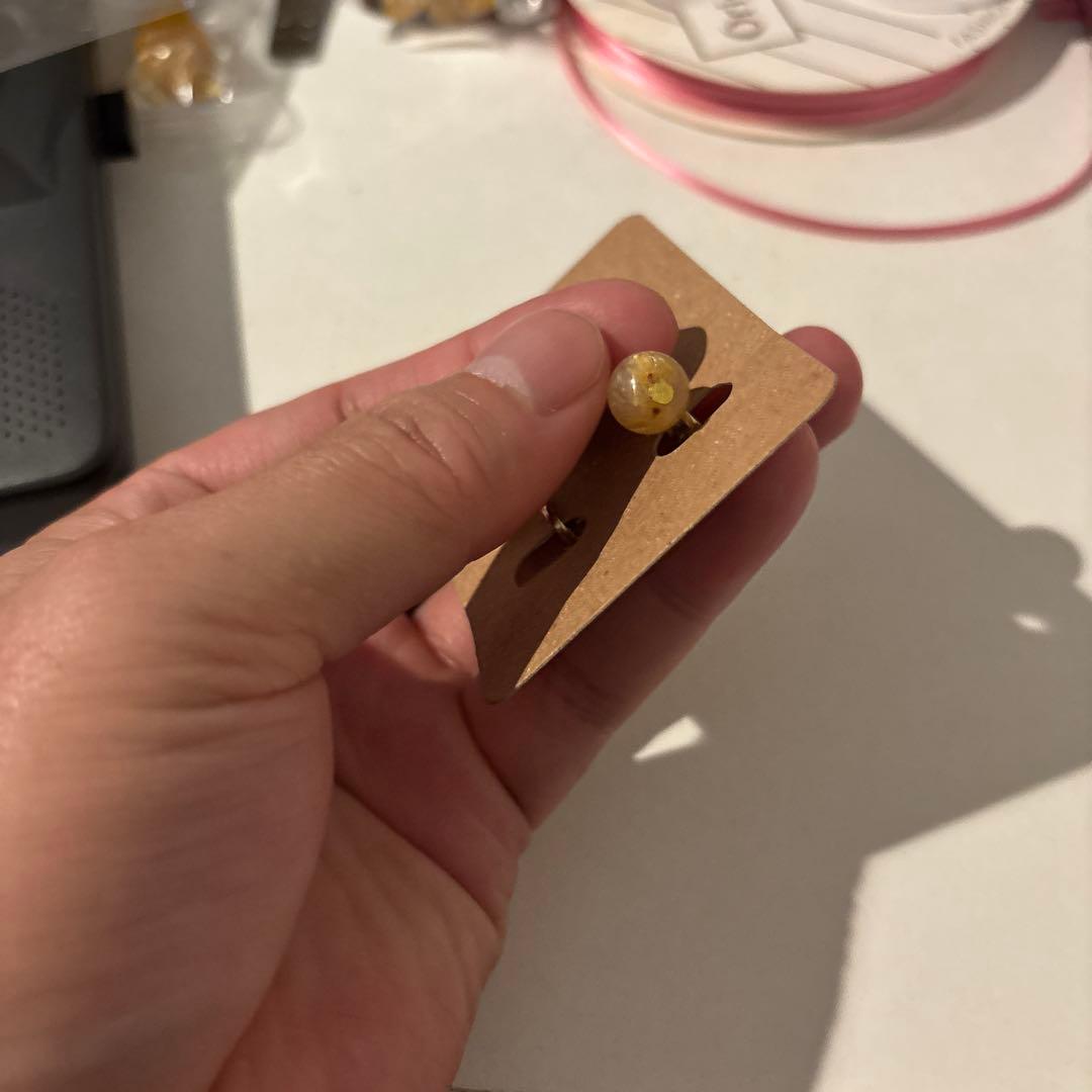 ルチルのイヤリングたん！できました！すごい！